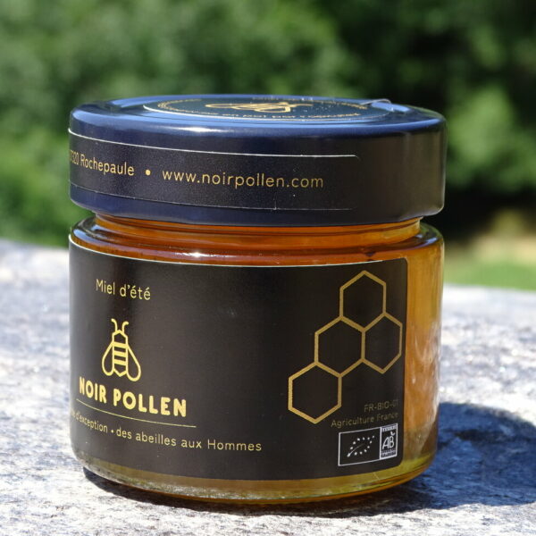 miel-presse-ete-bio-noir-pollen